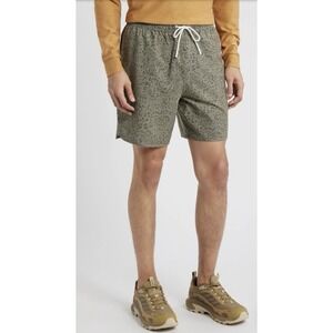Free Fly NWT Men's Reverb Shorts Drifter Print/Fatigue Strechy Pockets Medium 7"